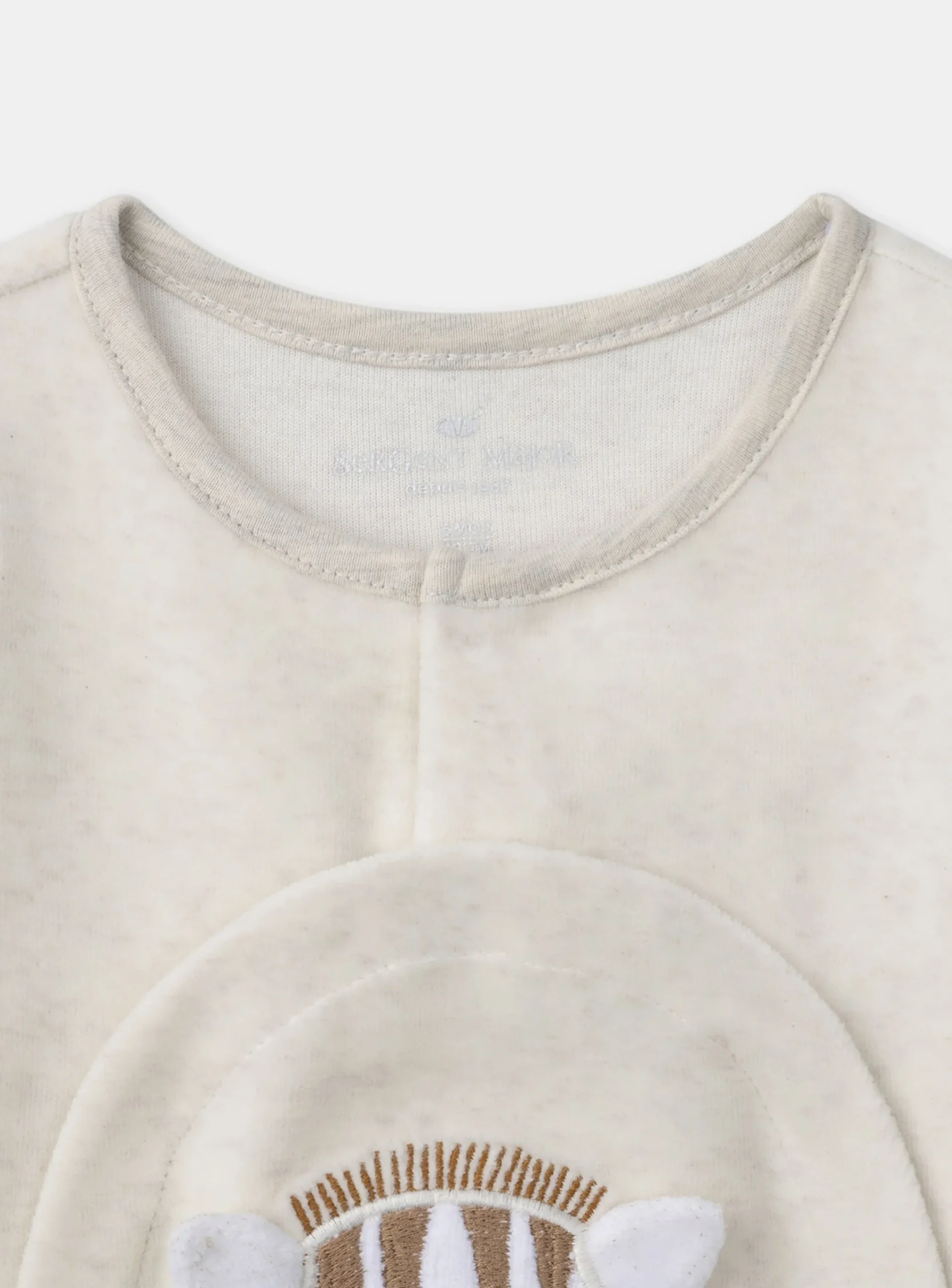 Baby Jumpsuits-Sergent Major Heather beige BABYGROW