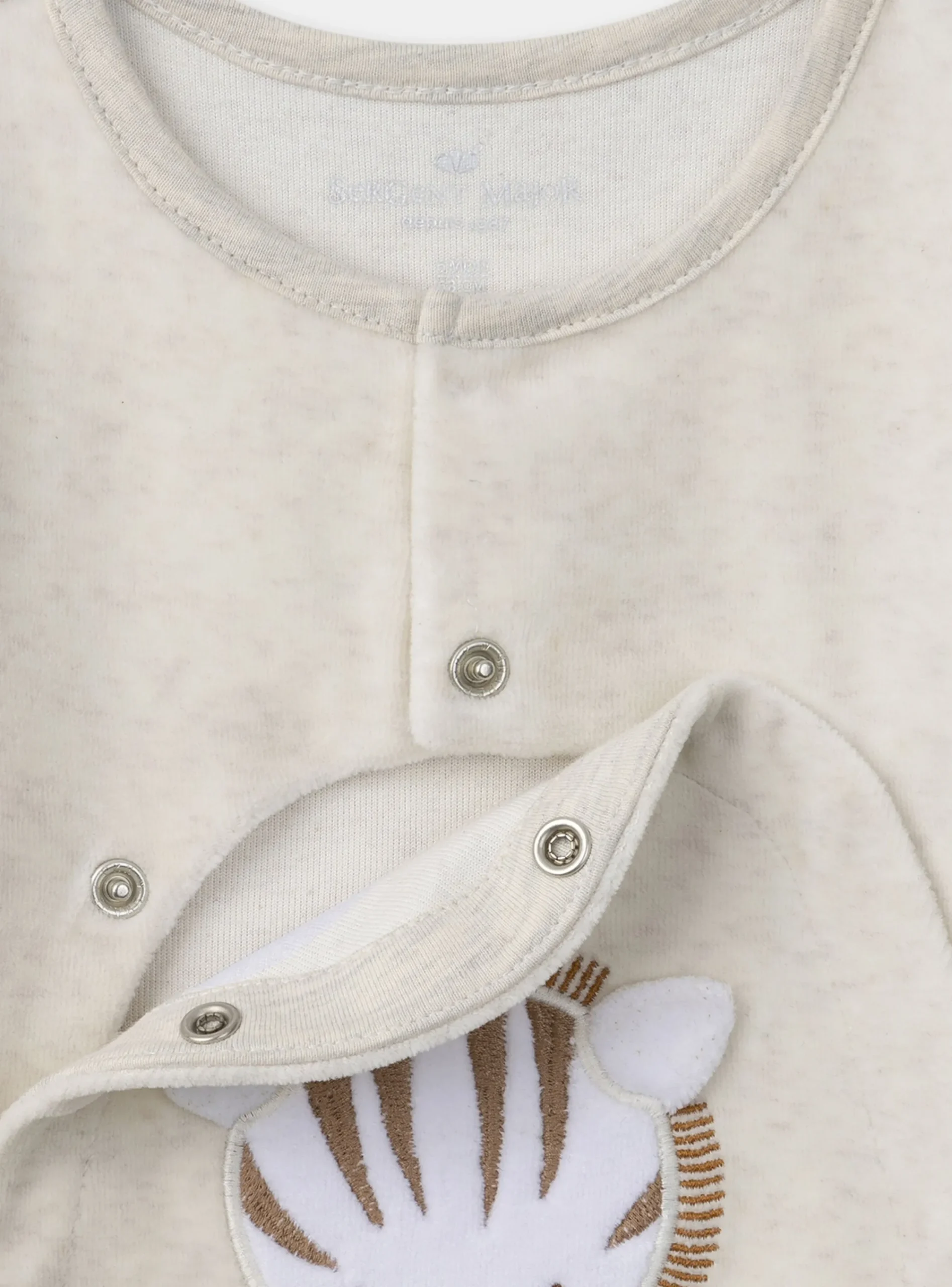 Baby Jumpsuits-Sergent Major Heather beige BABYGROW