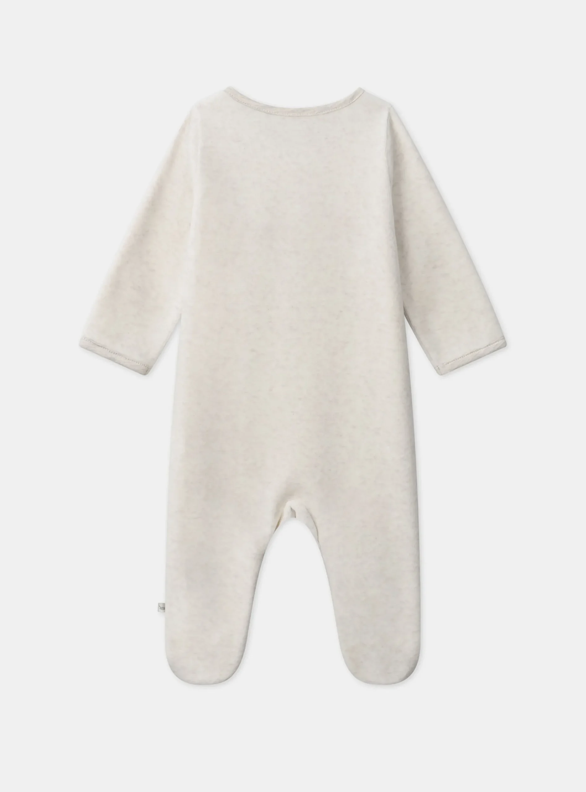 Baby Jumpsuits-Sergent Major Heather beige BABYGROW