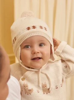 Hat, Mittens-Sergent Major Heather beige HAT