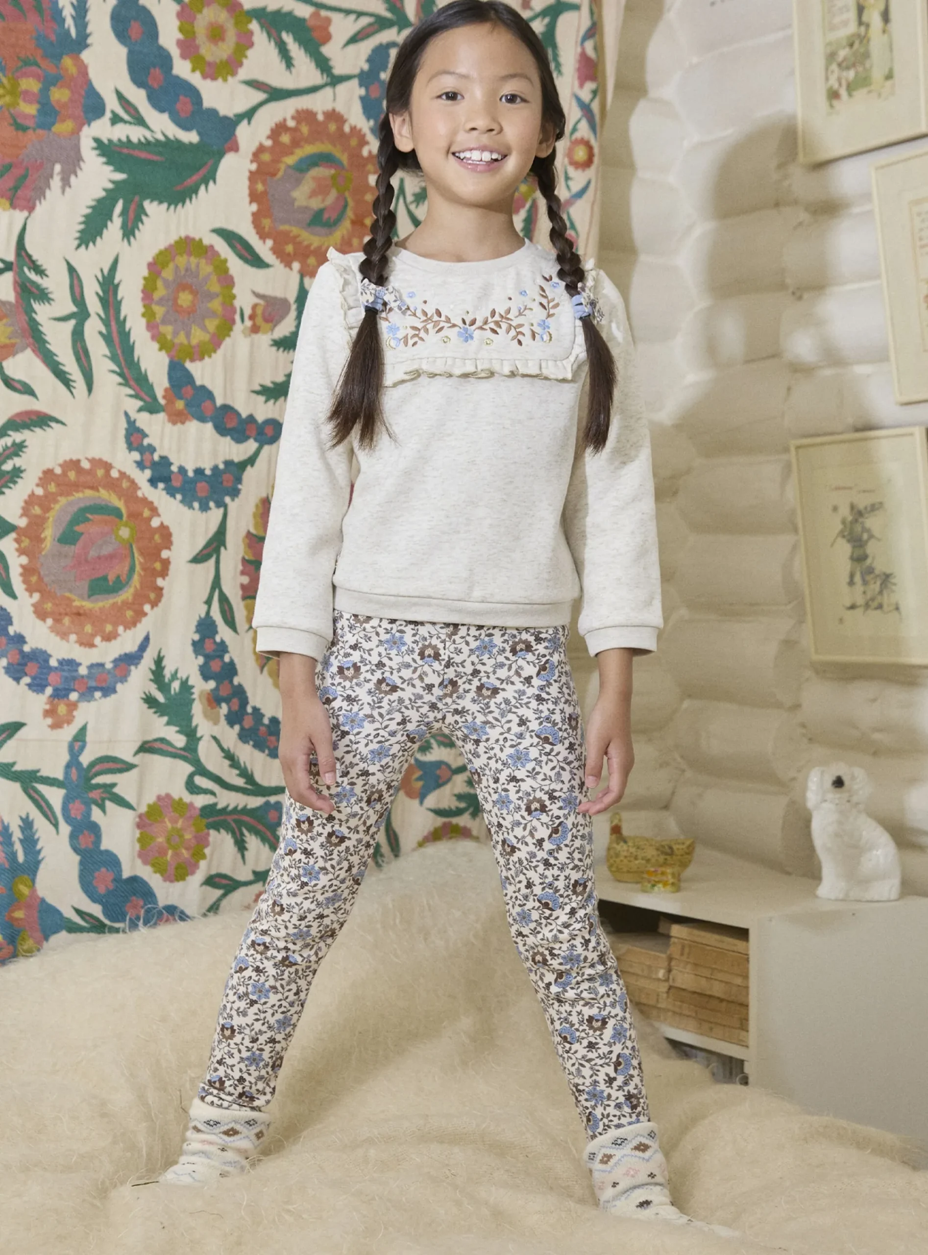 Shirt, T-shirt-Sergent Major Heather beige SWEAT SHIRT