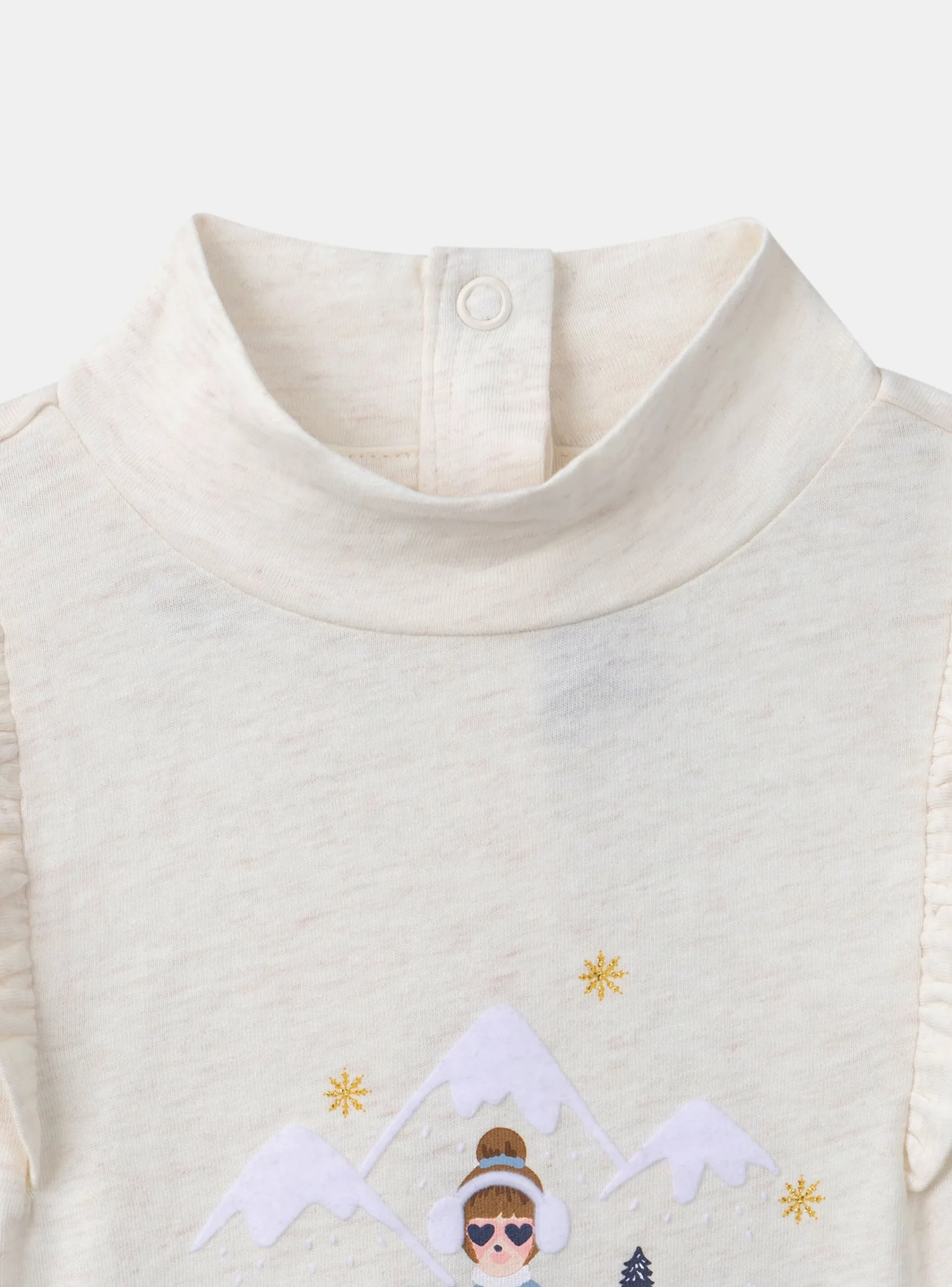 Shirt, T-shirt-Sergent Major Heather beige TEE SHIRT LS