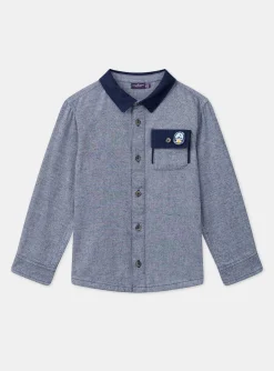 Shirt-Sergent Major Heathered blue SHIRT
