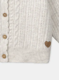 Knitwear, Sweater, Cardigan-Sergent Major Heathered off white CARDIGAN