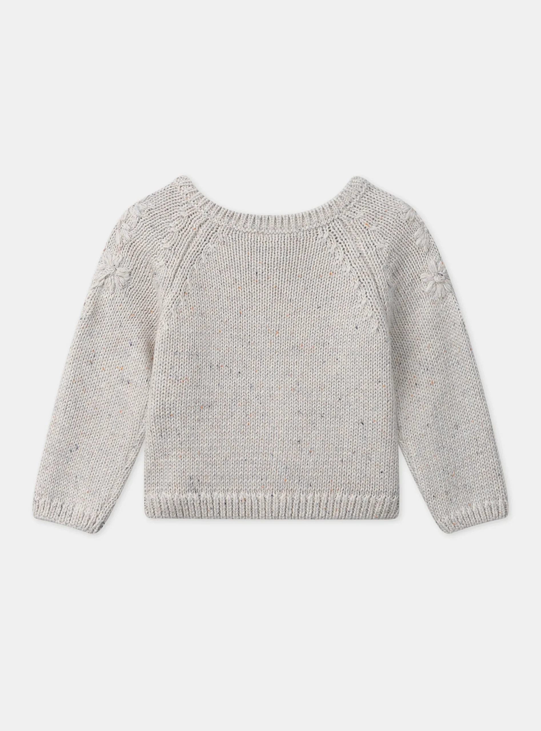 Knitwear, Sweater, Cardigan | Knitwear, Sweater, Cardigan-Sergent Major Heathered off white CARDIGAN