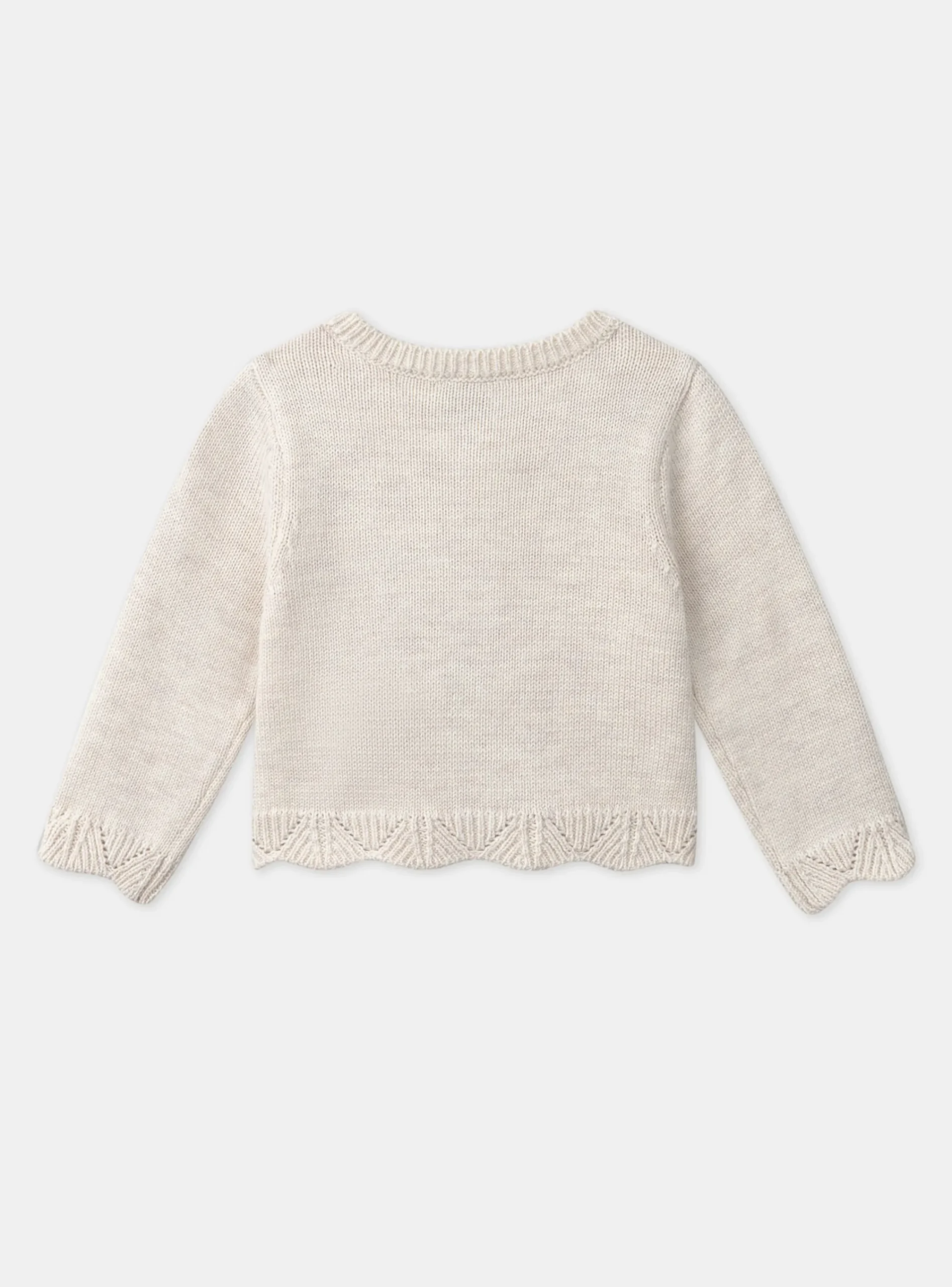 Knitwear, Sweater, Cardigan | Knitwear, Sweater, Cardigan-Sergent Major Heathered off white CARDIGAN
