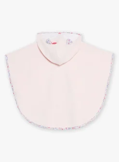 Pajamas & Rompers | Pajamas & Rompers-Sergent Major Hooded pink bath cape with floral print.