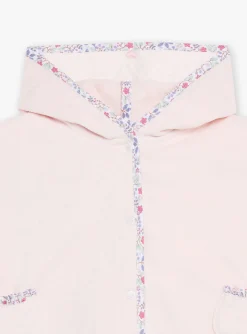 Pajamas & Rompers | Pajamas & Rompers-Sergent Major Hooded pink bath cape with floral print.