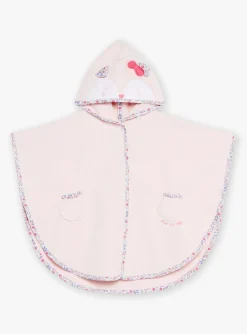 Pajamas & Rompers | Pajamas & Rompers-Sergent Major Hooded pink bath cape with floral print.