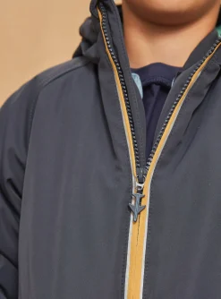 Coat, Parka, Jacket-Sergent Major 3 in 1 waterproof hooded parka dark blue