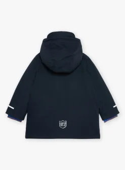 Coat, Parka, Jacket-Sergent Major 3 in 1 waterproof parka navy blue with hood
