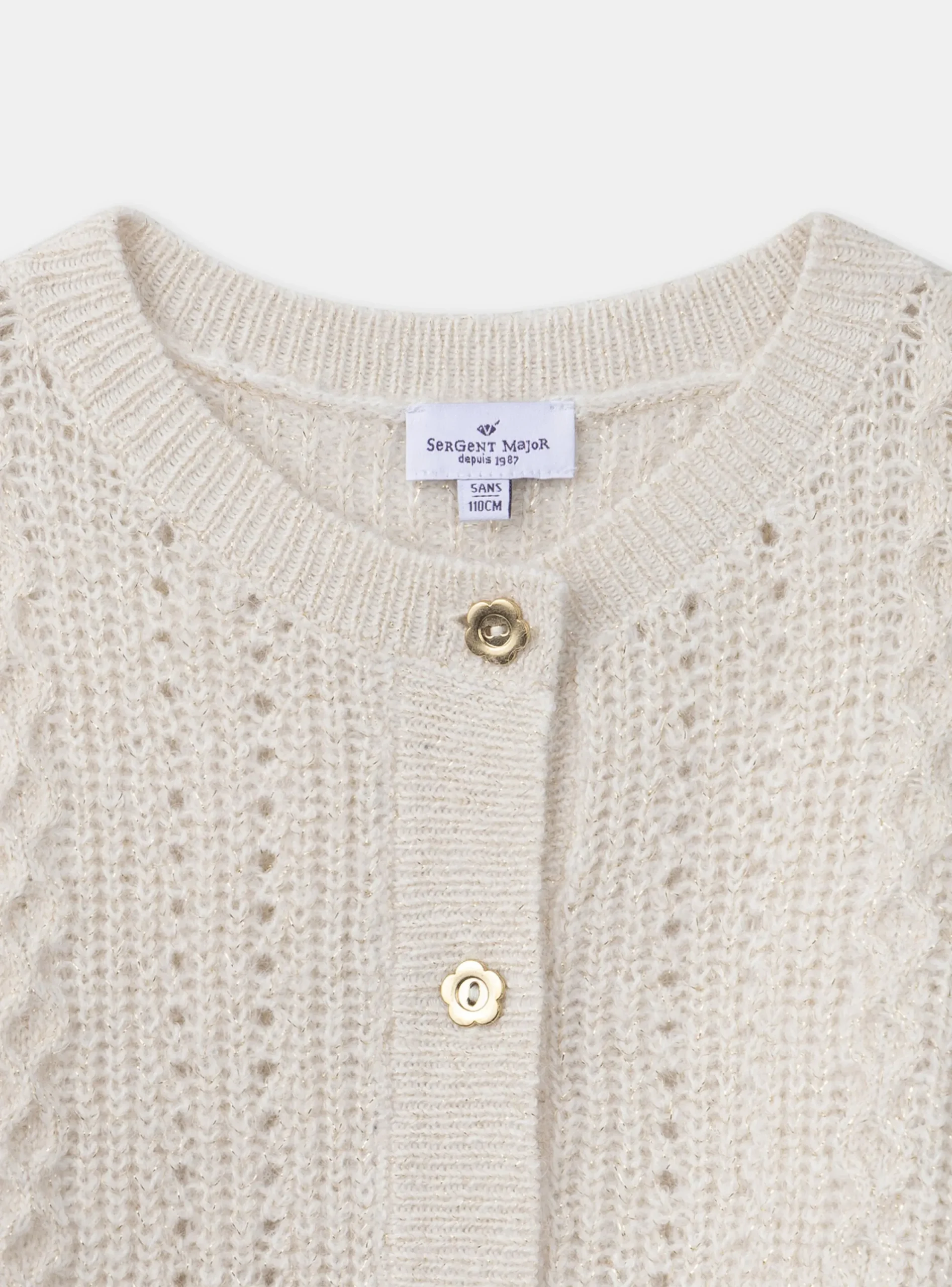 Knitwear, Sweater, Cardigan-Sergent Major Ivory CARDIGAN