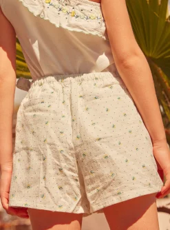 Skirt, Shorts-Sergent Major Ivory MINI SHORT SKIRT