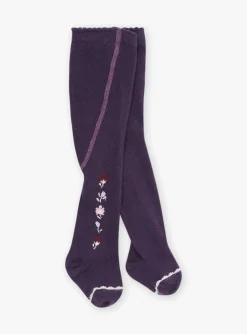 Socks & Tights | Socks & Tights-Sergent Major Lavender floral tights