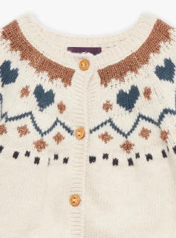 Knitwear, Sweater, Cardigan | Knitwear, Sweater, Cardigan-Sergent Major Light beige mottled knitted cardigan
