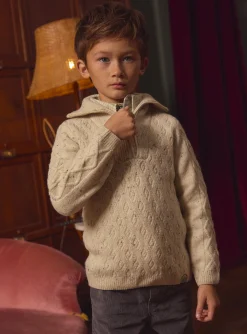 Knitwear, Sweater, Cardigan-Sergent Major Light beige PULLOVER