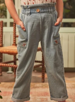 Trousers, Jeans And Legging-Sergent Major Light blue jeans