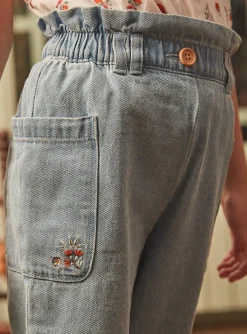 Trousers, Jeans And Legging-Sergent Major Light blue jeans
