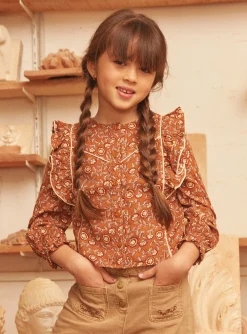 Shirt, T-shirt-Sergent Major Light brown BLOUSE