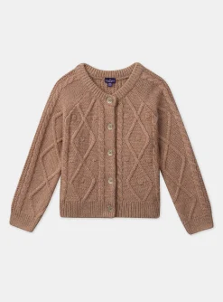 Knitwear, Sweater, Cardigan-Sergent Major Light brown CARDIGAN