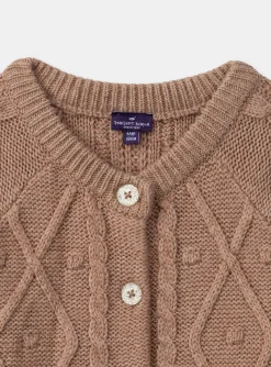 Knitwear, Sweater, Cardigan-Sergent Major Light brown CARDIGAN