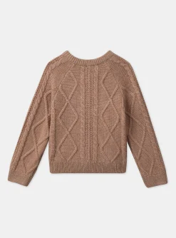 Knitwear, Sweater, Cardigan-Sergent Major Light brown CARDIGAN