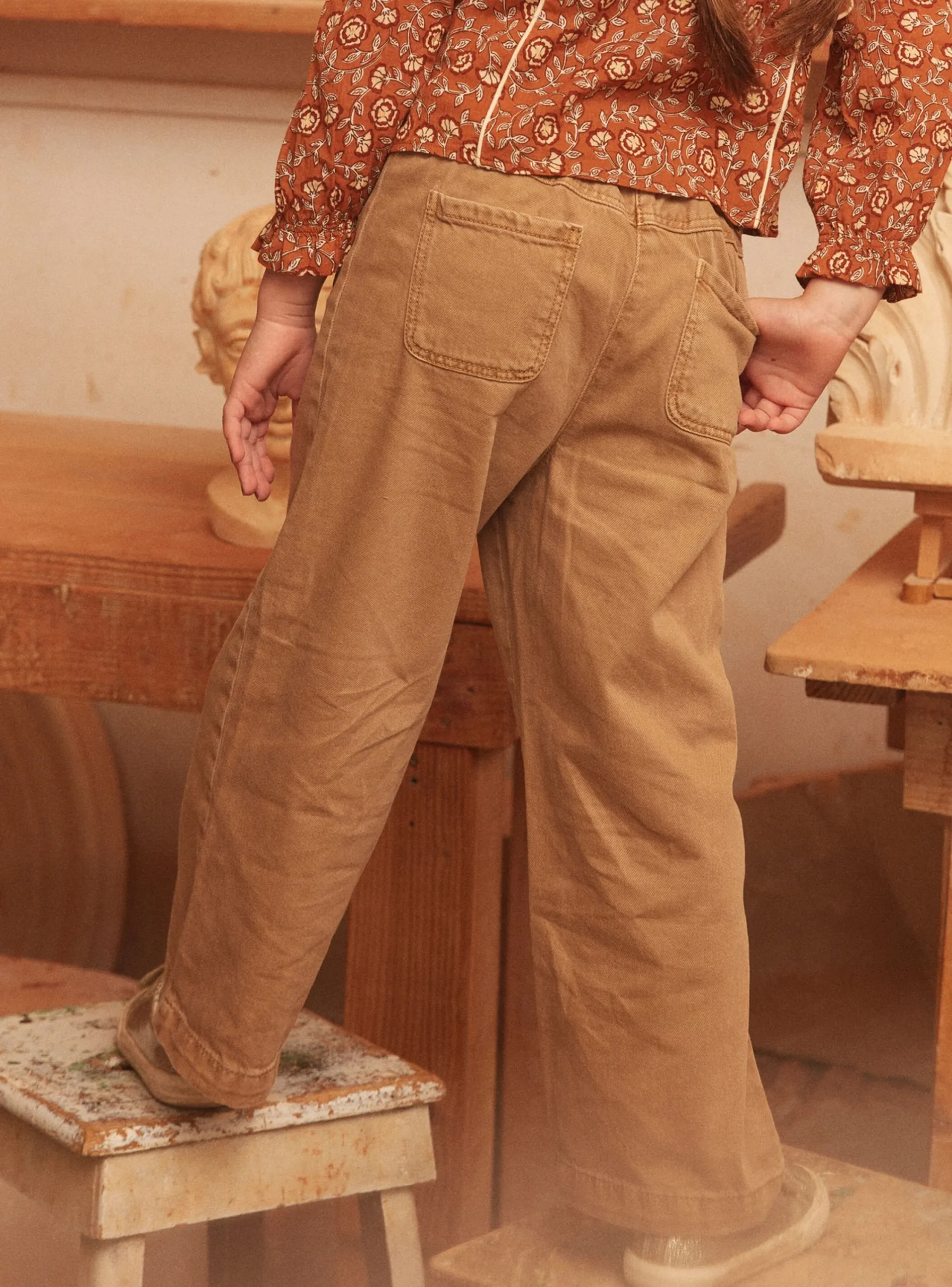 Trousers, Jeans And Legging-Sergent Major Light brown PANTS