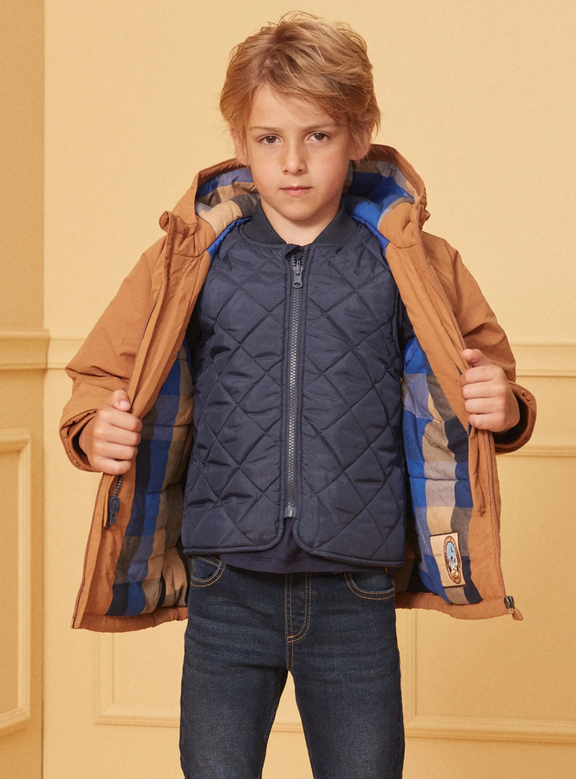 Coat, Parka, Jacket-Sergent Major Light brown PARKA