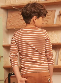 T-shirt, Polo Shirt-Sergent Major Light brown TEE SHIRT LS