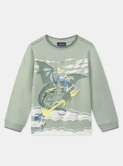 T-shirt, Polo Shirt-Sergent Major Light green TEE SHIRT LS