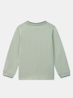 T-shirt, Polo Shirt-Sergent Major Light green TEE SHIRT LS