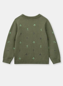 Knitwear, Sweater, Cardigan-Sergent Major Light Kaki PULLOVER