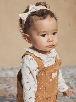 Romper, Jumpsuit & Outfit | Romper, Jumpsuit & Outfit-Sergent Major Long yellow corduroy dungarees with polka-dot print
