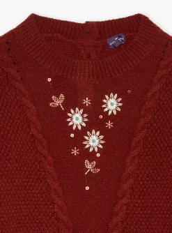 Knitwear, Sweater, Cardigan-Sergent Major Long-sleeved brick sweater