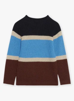 Knitwear, Sweater, Cardigan-Sergent Major Long-sleeved chocolate sweater