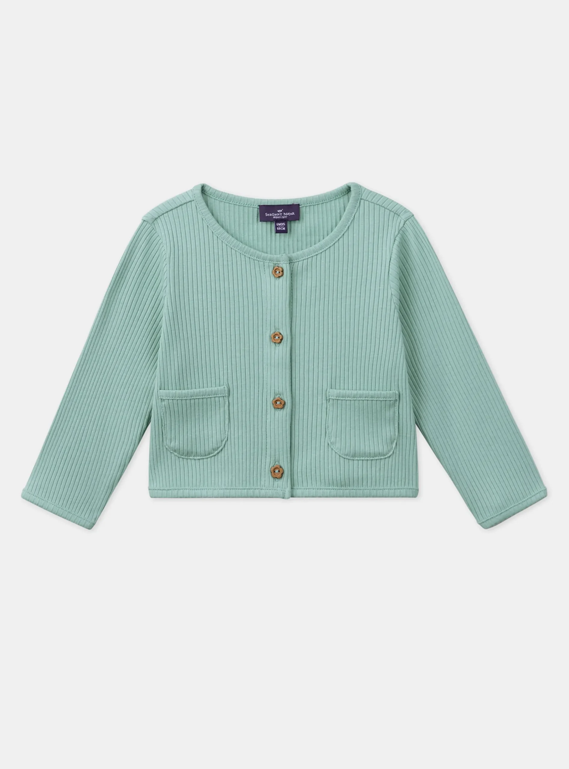 Knitwear, Sweater, Cardigan | Knitwear, Sweater, Cardigan-Sergent Major Medium turquoise CARDIGAN