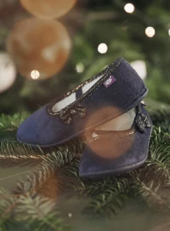 Shoes-Sergent Major Midnight blue ballerina slippers