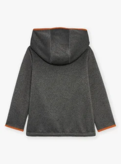 Knitwear, Sweater, Cardigan-Sergent Major Mottled gray hooded vest