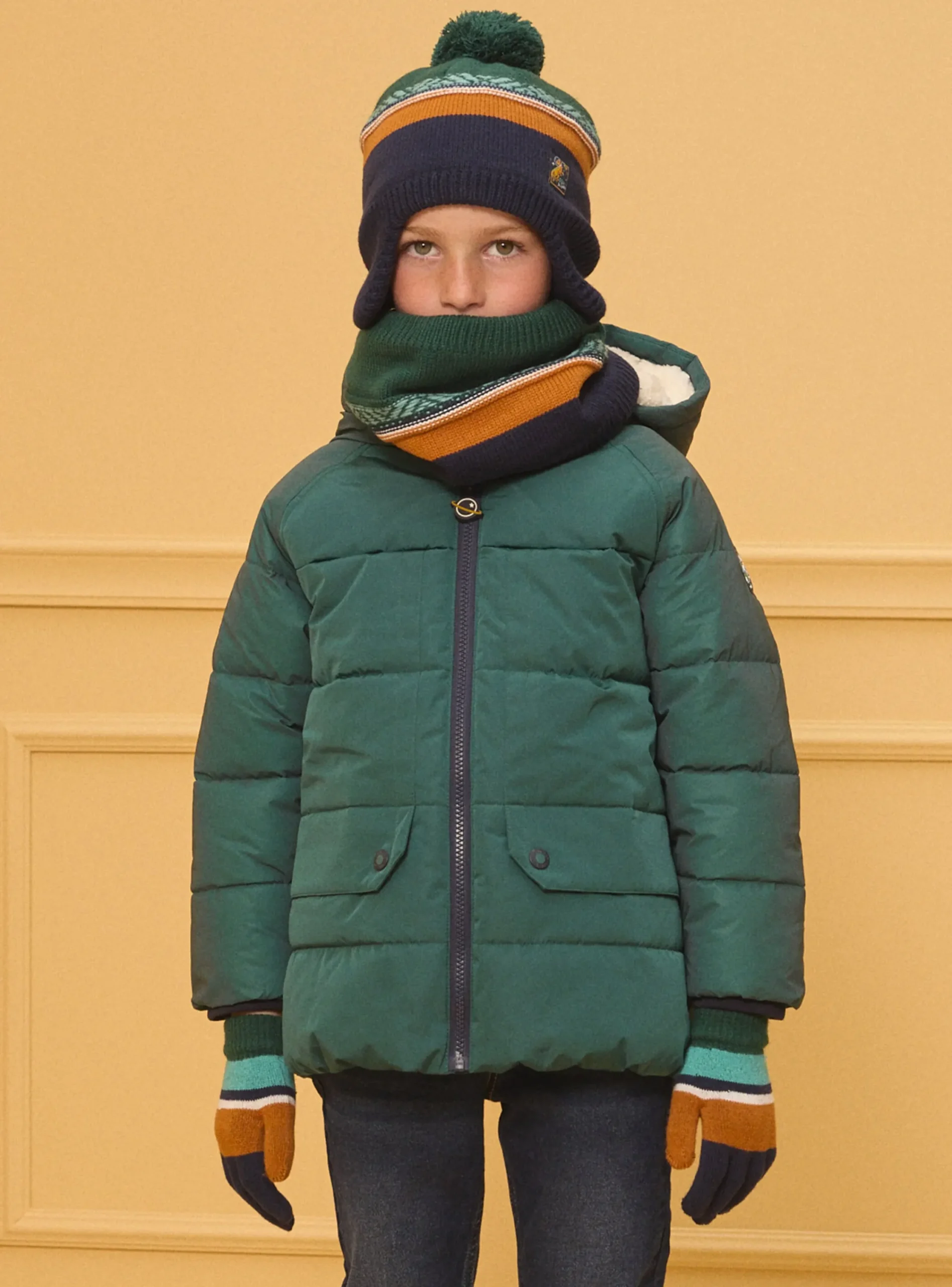 Beany, Scarf & Gloves-Sergent Major Navy BEANY
