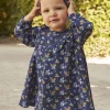 Dress | Dress-Sergent Major Navy blue dress with floral print