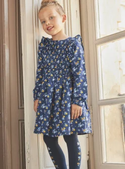 Dress-Sergent Major Navy blue dress with floral print