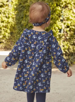 Dress | Dress-Sergent Major Navy blue dress with floral print
