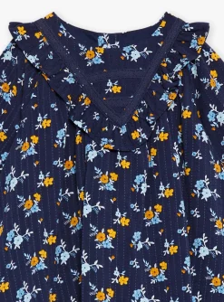 Dress | Dress-Sergent Major Navy blue dress with floral print