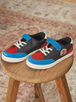 Shoes-Sergent Major Navy blue leather sneakers