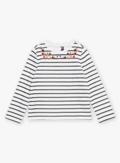 Shirt, T-shirt-Sergent Major Navy blue striped T-shirt