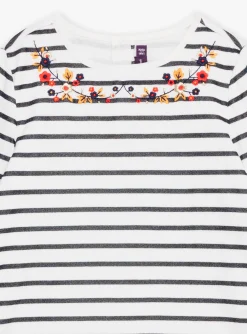Shirt, T-shirt-Sergent Major Navy blue striped T-shirt