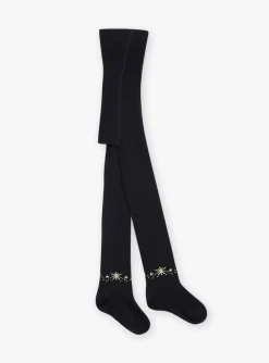 Underwear, Socks, Tights-Sergent Major Navy blue tights in jersey