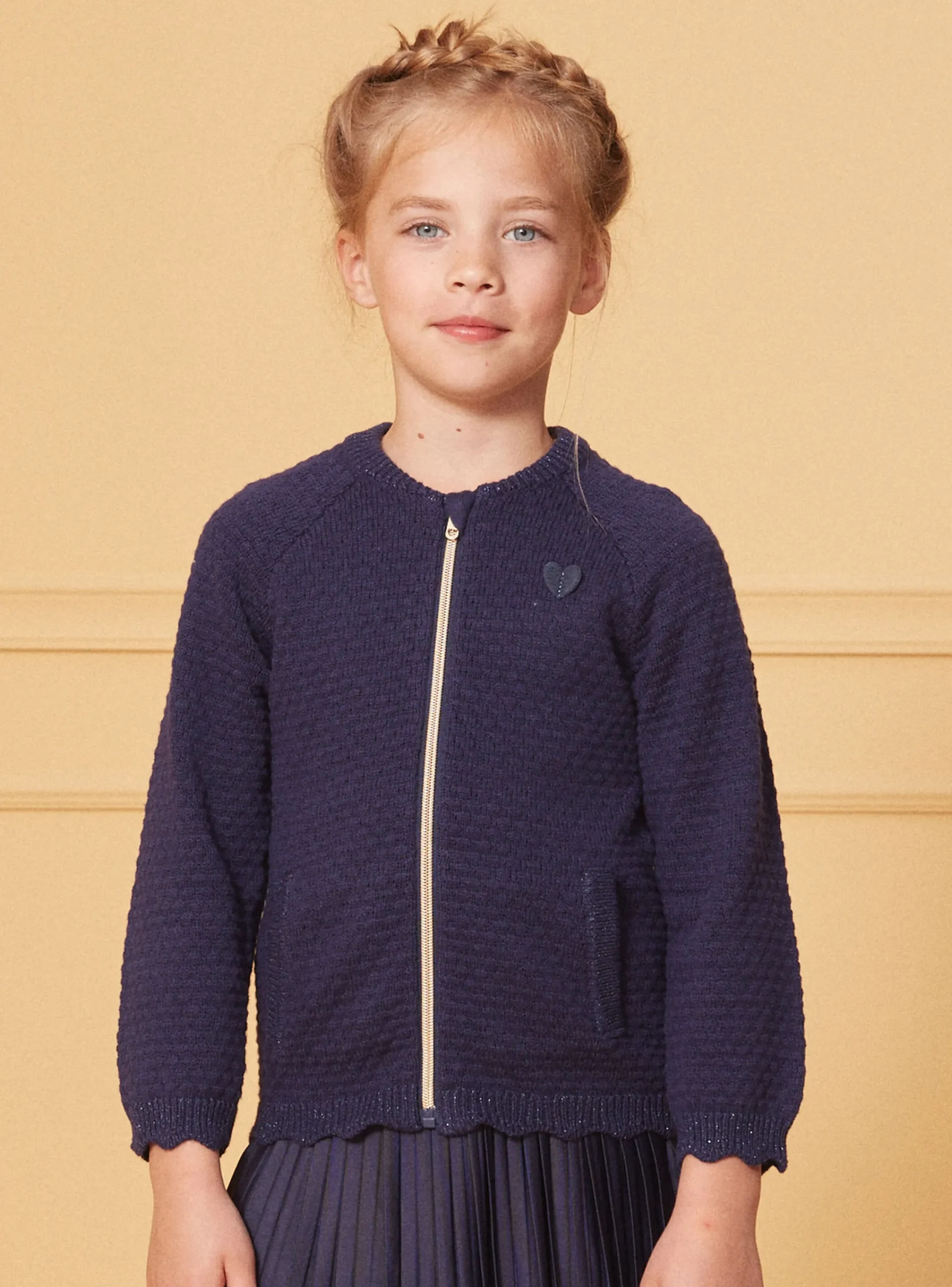 Knitwear, Sweater, Cardigan-Sergent Major Navy CARDIGAN