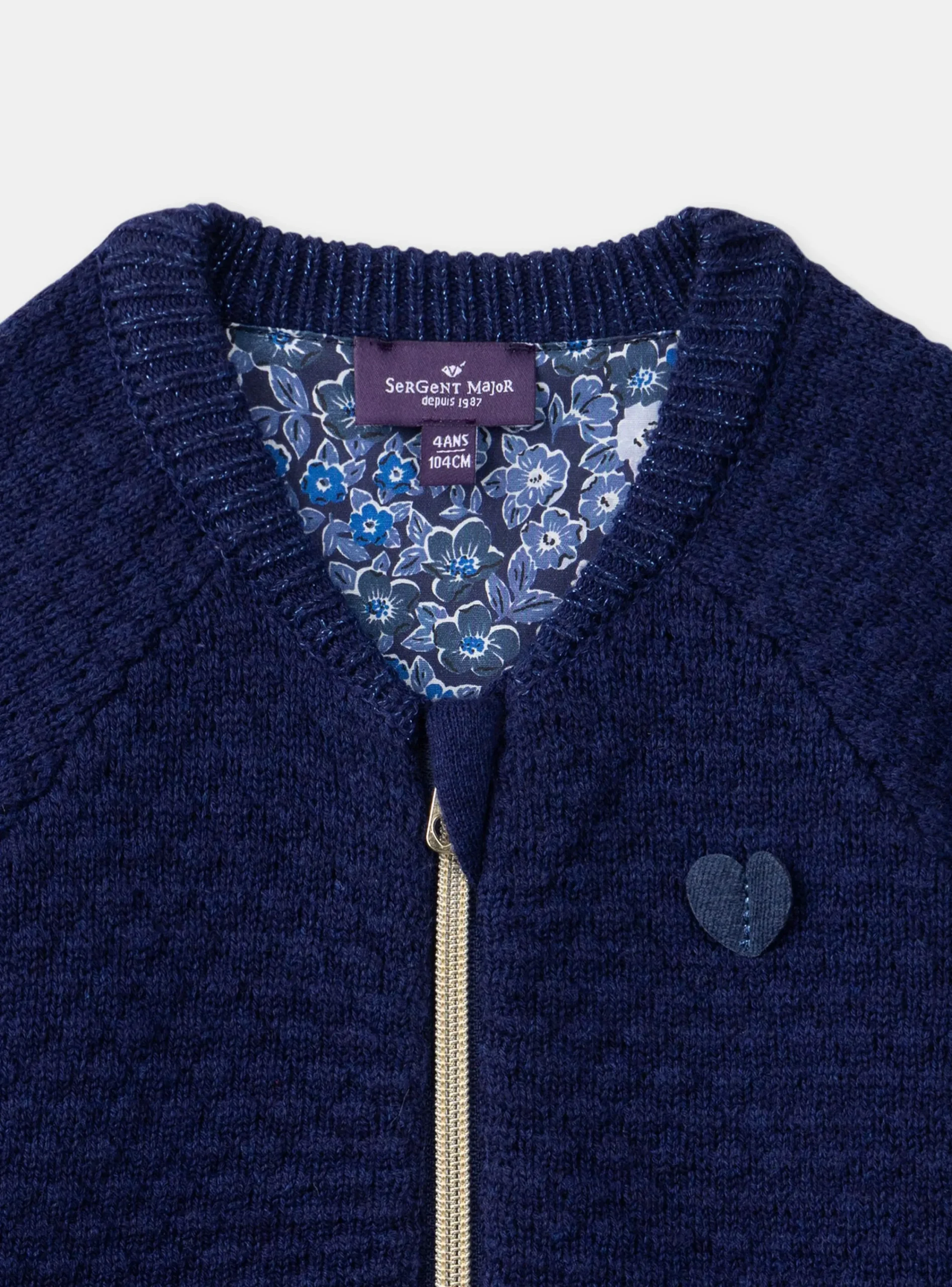 Knitwear, Sweater, Cardigan-Sergent Major Navy CARDIGAN