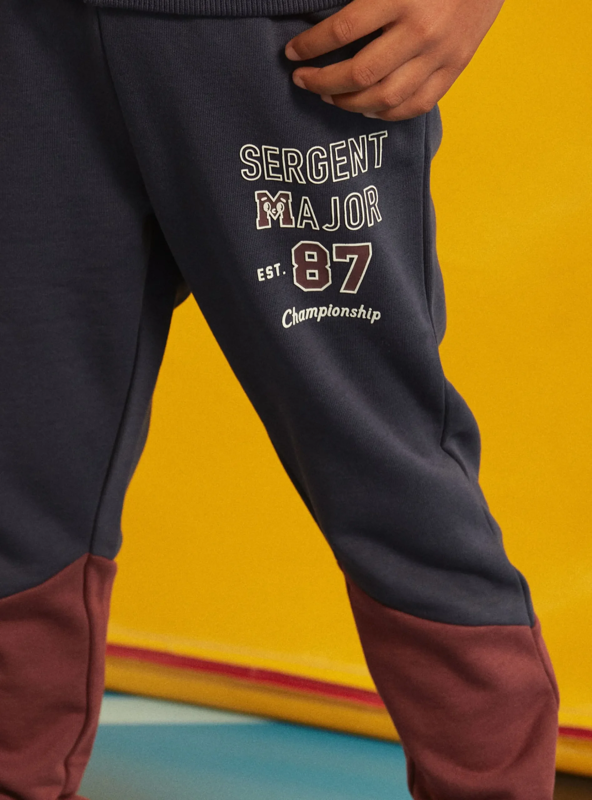 Sweatpants-Sergent Major Navy JOGGING PANTS